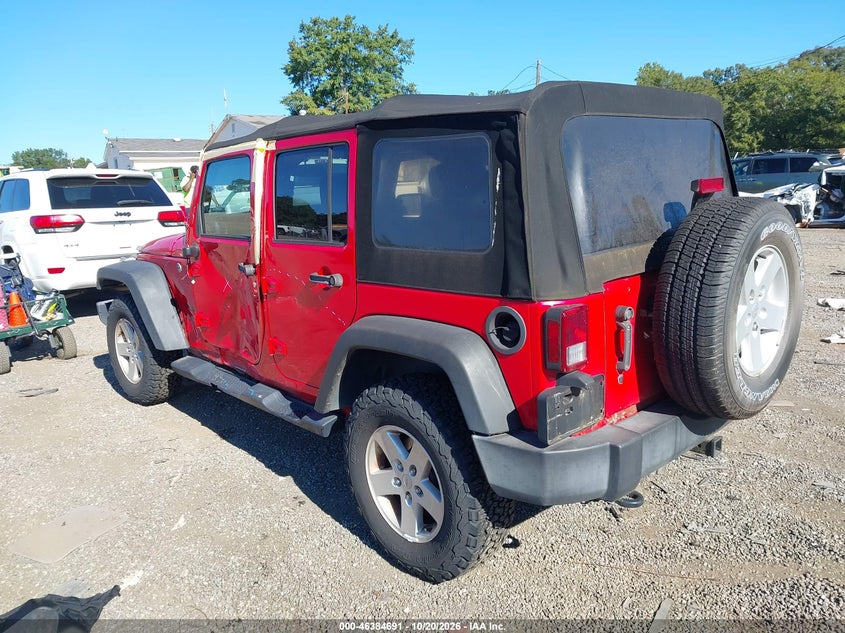 Vin: 1c4bjwdg2hl636123, lot: 46885038, jeep wrangler unlimited sport 4x4 20173