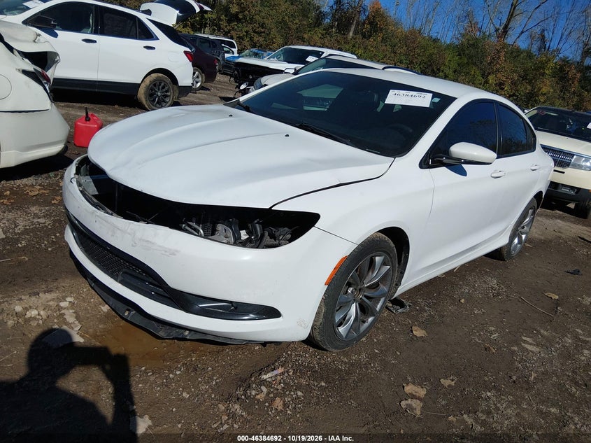 Vin: 1c3cccbb9fn585021, lot: 46885039, chrysler 200 s 20152