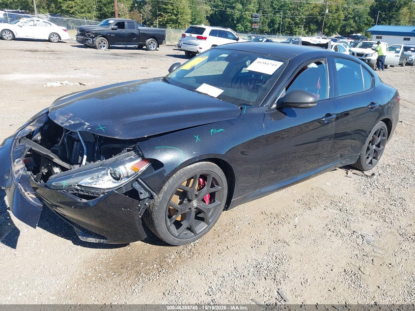 2021 Alfa Romeo Giulia Ti Rwd, Front End, IAAI, VIN ZARFAMBN4M7648466 — photo 2