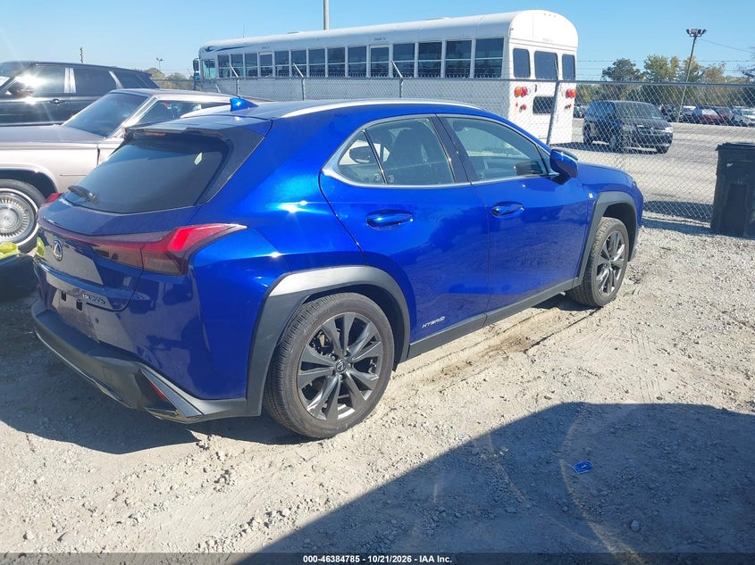 Vin: jthr9jbh4m2054125, lot: 46885132, lexus ux 250h f sport 20214