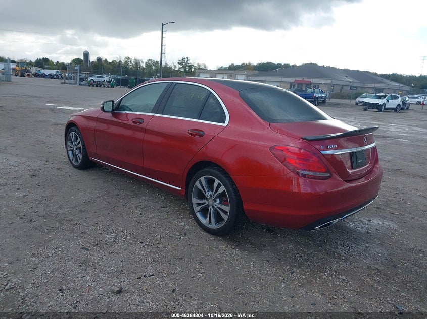 Vin: 55swf4kb3gu150323, lot: 46885151, mercedes-benz c 300 4matic 20163