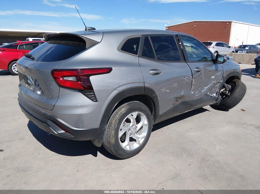 Vin: kl77lfep1sc018519, lot: 46885202, chevrolet trax fwd ls 20254