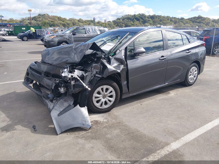 Vin: jtdkamfu1m3148752, lot: 46885219, toyota prius le 20212