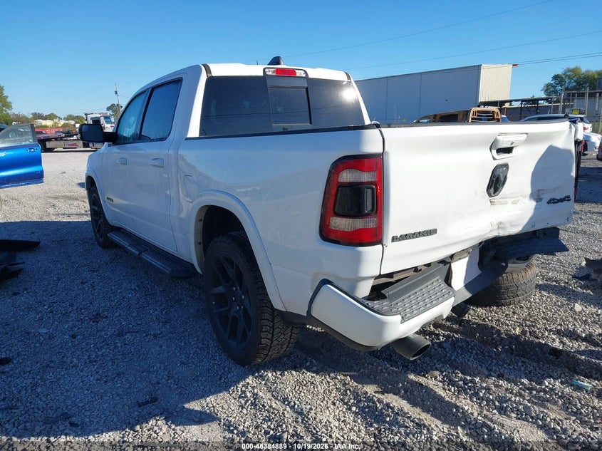 Vin: 1c6srfjt3mn682141, lot: 46885236, ram 1500 laramie  4x4 5'7 box 20213