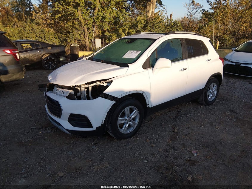 Vin: 3gncjlsb7kl255851, lot: 46885326, chevrolet trax lt 20192