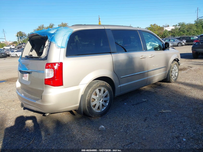 Vin: 2c4rc1bg6dr559028, lot: 46885342, chrysler town & country touring 20134