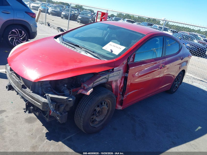 2016 Hyundai Elantra Se, Удар спереди, IAAI, VIN KMHDH4AE2GU575033 — фото 2