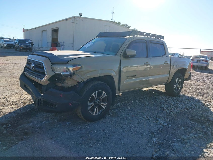 2016 Toyota Tacoma Sr5 V6, Перёд и зад, IAAI, VIN 3TMAZ5CN6GM015088 — фото 2