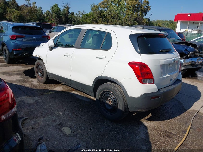 Vin: kl7cjksb0gb584089, lot: 46885406, chevrolet trax 1ls 20163