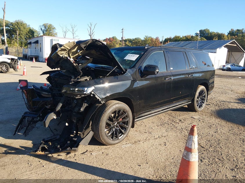 2022 Cadillac Escalade Esv 4Wd Sport, Front End, IAAI, VIN 1GYS4PKL3NR302666 — photo 2