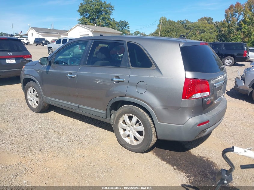 Vin: 5xykt3a19bg041085, lot: 46885432, kia sorento lx 20113