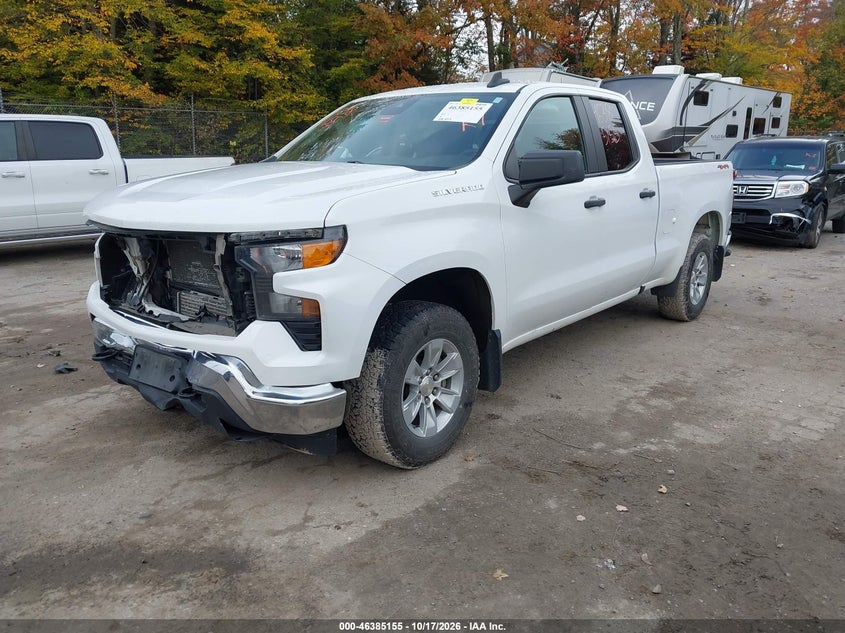 Vin: 1gcrdaek0pz234706, lot: 46885502, chevrolet silverado 1500 4wd  standard bed wt 20232