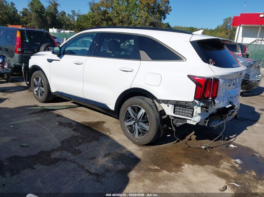 Vin: 5xyrl4lc1mg017644, lot: 46885565, kia sorento s 20213