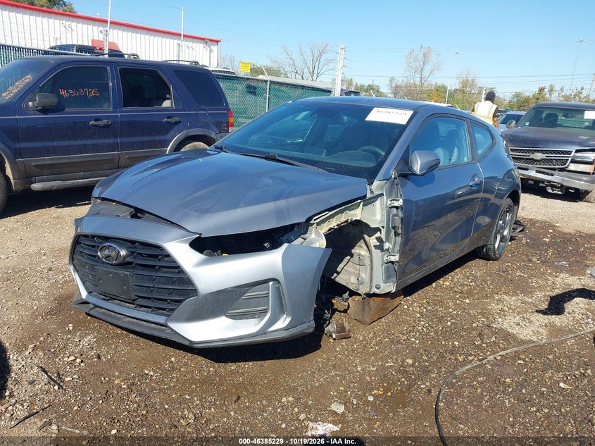 Vin: kmhtg6af6ku018265, lot: 46885576, hyundai veloster 2.0 20192