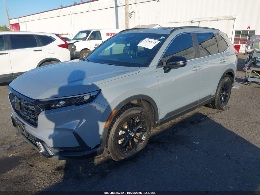 2025 Honda Cr-V Hybrid Sport-L, Rear, IAAI, VIN 7FARS6H82SE006020 — photo 2