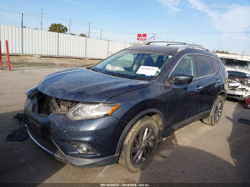 2016 Nissan Rogue Sl, Front End, IAAI, VIN 5N1AT2MT7GC779977 — photo 2