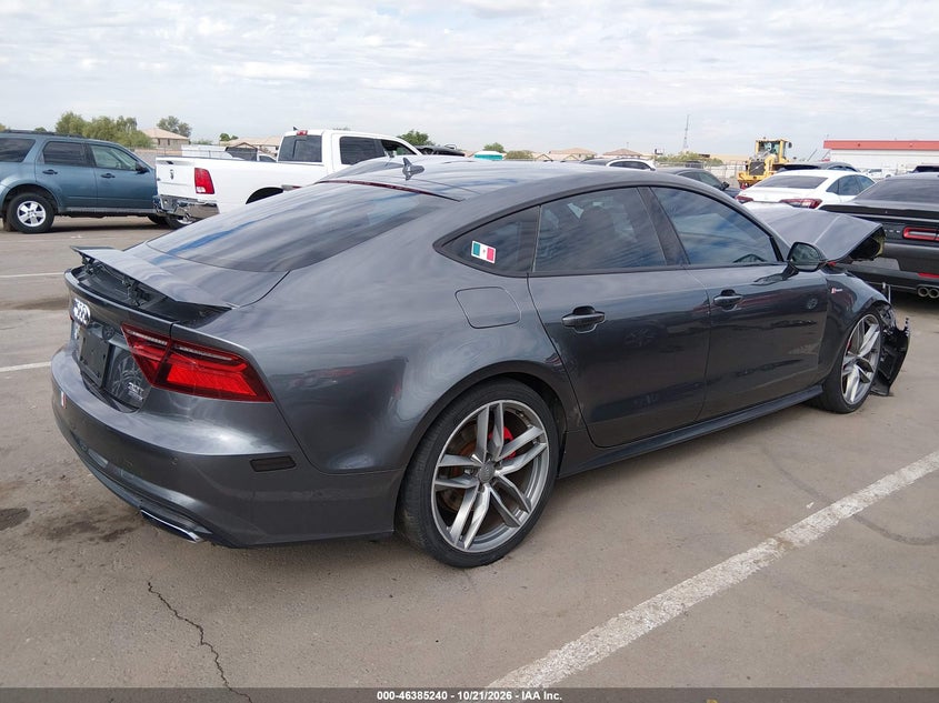 Vin: wau23afc2jn076618, lot: 46885588, audi a7 3.0t premium plus 20184