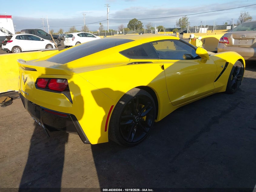 Vin: 1g1yj2d73f5104165, lot: 46885651, chevrolet corvette stingray z51 20154