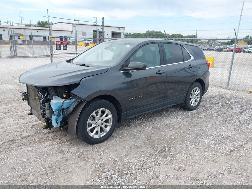 2020 Chevrolet Equinox Awd Lt 1.5L Turbo, Front End, IAAI, VIN 2GNAXUEV8L6108543 — photo 2