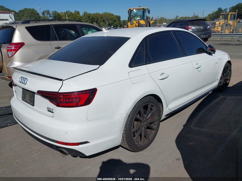 Vin: wauenaf48ja059894, lot: 46885883, audi a4 2.0t premium/2.0t tech premium 20184