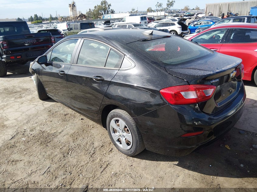 Vin: 1g1bc5smxh7226281, lot: 46885891, chevrolet cruze ls auto 20173