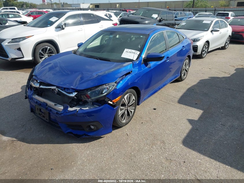 Vin: jhmfc1f37jx001646, lot: 46885900, honda civic ex-t 20182