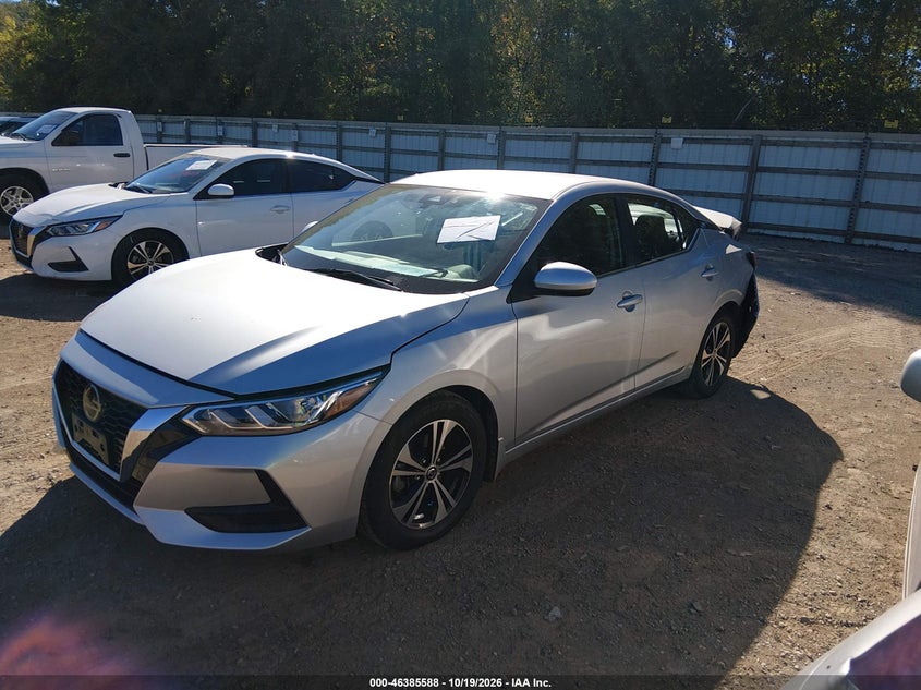 2021 Nissan Sentra Sv Xtronic Cvt, Rear, IAAI, VIN 3N1AB8CV4MY275888 — photo 2
