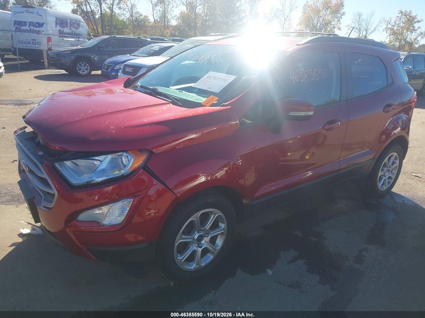 2018 Ford Ecosport Se, Удар спереди, IAAI, VIN MAJ3P1TE5JC246554 — фото 2