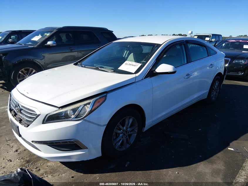 Vin: 5npe24af4fh107025, lot: 46885954, hyundai sonata se 20152