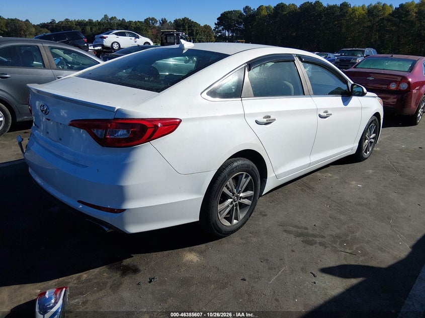 Vin: 5npe24af4fh107025, lot: 46885954, hyundai sonata se 20154