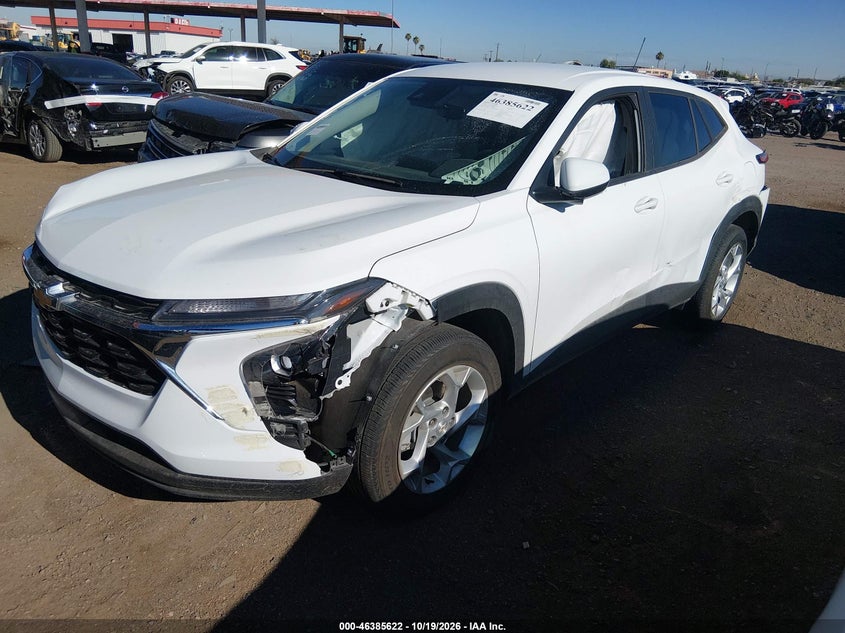 Vin: kl77lfep5tc009985, lot: 46885969, chevrolet trax fwd ls 20262