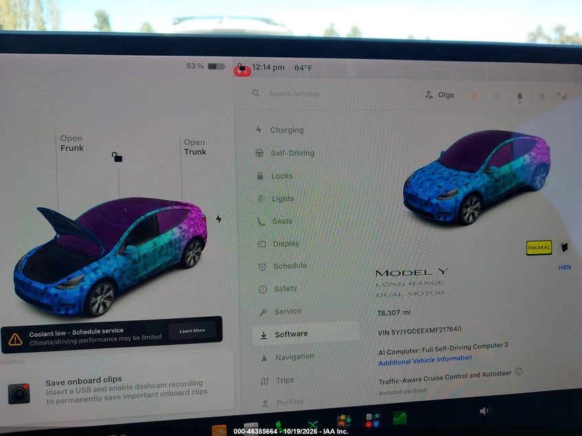 2021 TESLA MODEL Y LONG RANGE DUAL MOTOR ALL-WHEEL DRIVE · Фото 23