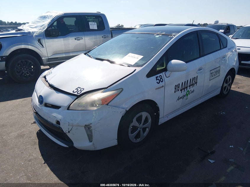 Vin: jtdkn3du1e1751912, lot: 46886024, toyota prius three 20142