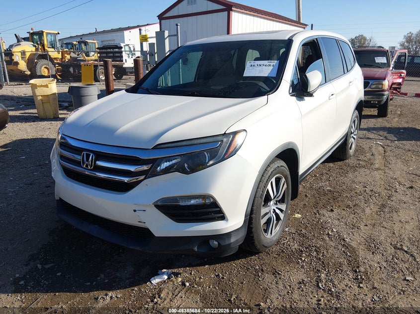 Vin: 5fnyf6h8xgb015759, lot: 46886031, honda pilot ex-l 20162