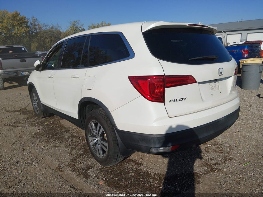 Vin: 5fnyf6h8xgb015759, lot: 46886031, honda pilot ex-l 20163