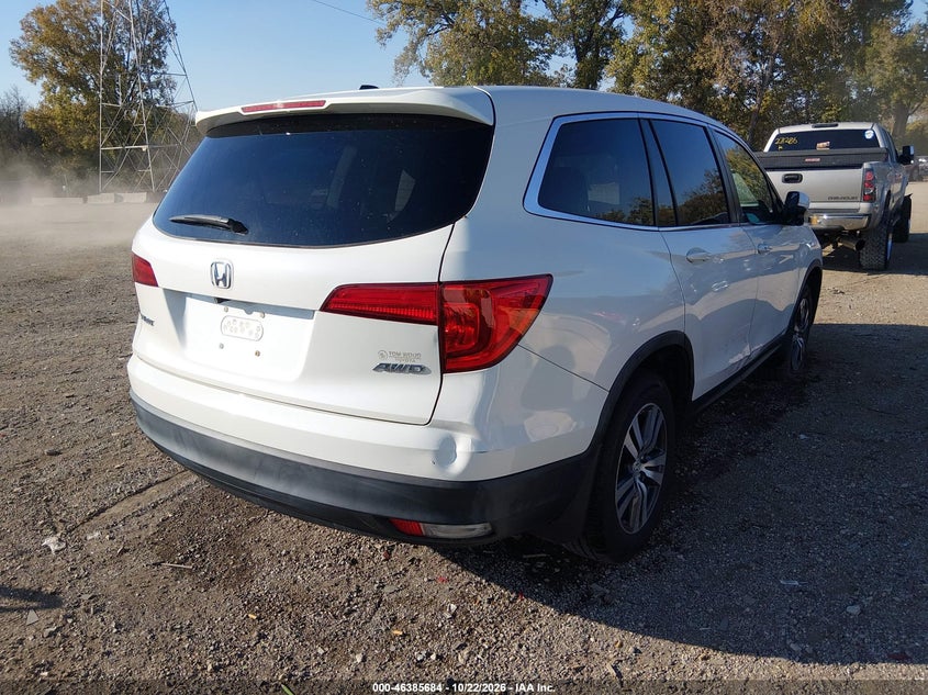 Vin: 5fnyf6h8xgb015759, lot: 46886031, honda pilot ex-l 20164