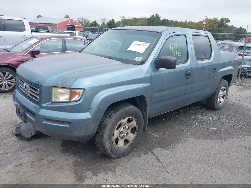 2006 Honda Ridgeline Rt, Обычный износ, IAAI, VIN 2HJYK16216H564669 — фото 2