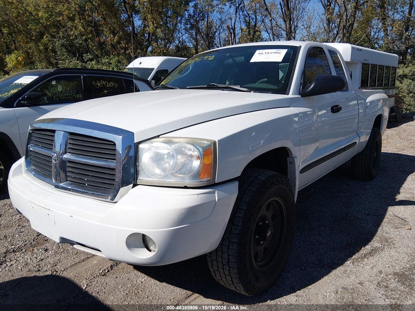 2007 Dodge Dakota Slt, Обычный износ, IAAI, VIN 1D7HE42K07S137342 — фото 2