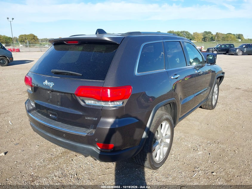 Vin: 1c4rjfbg1hc879357, lot: 46886302, jeep grand cherokee limited 20174