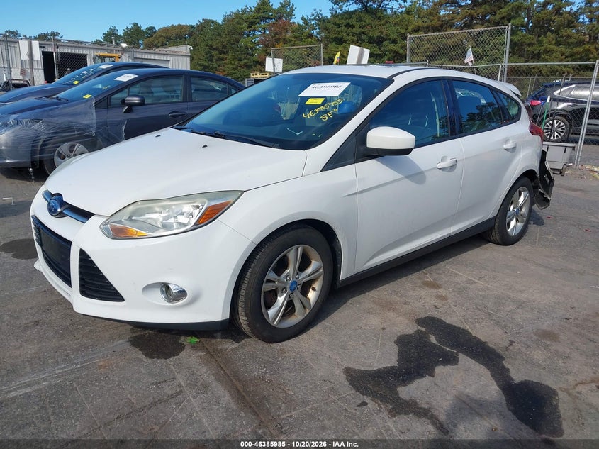 Vin: 1fahp3k20cl281630, lot: 46886332, ford focus se 20122