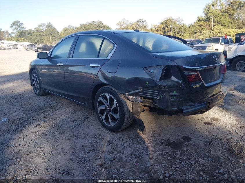 Vin: 1hgcr2f97ga132926, lot: 46886385, honda accord ex-l 20163