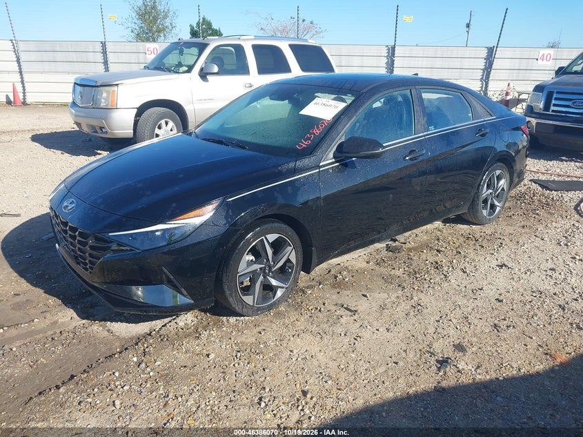 Vin: kmhln4aj1nu021934, lot: 46886417, hyundai elantra hybrid limited 20222