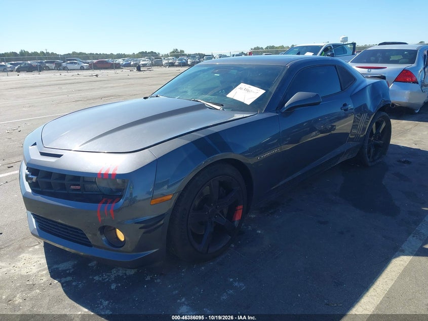 2010 Chevrolet Camaro 2Ss, Левый зад, IAAI, VIN 2G1FK1EJ2A9191464 — фото 2