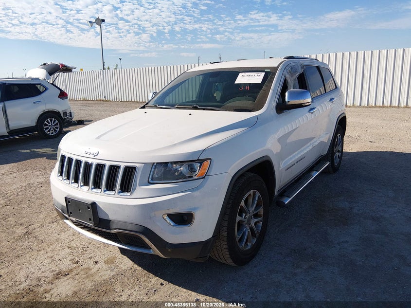 2016 Jeep Grand Cherokee Limited, Изъятое, IAAI, VIN 1C4RJEBG4GC314089 — фото 2