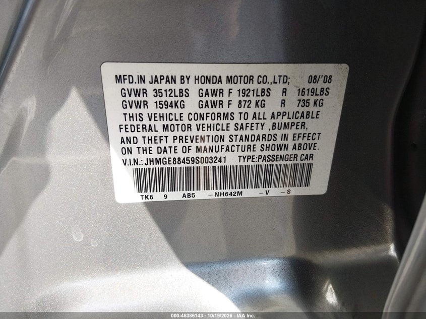 2009 HONDA FIT SPORT · Фото 9