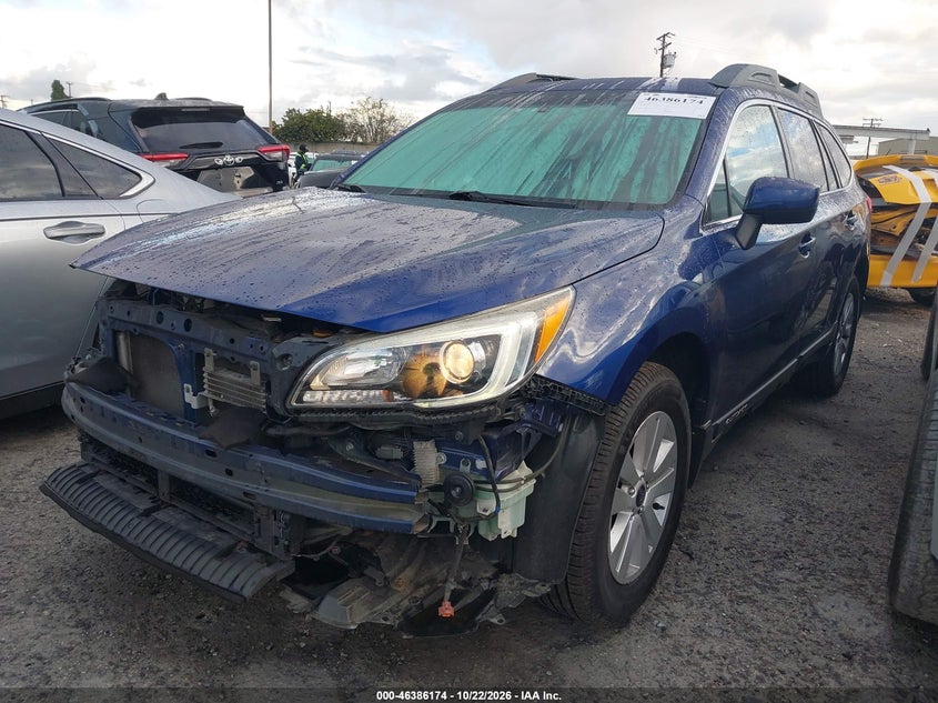 Vin: 4s4bsacc3g3216105, lot: 46886521, subaru outback 2.5i premium 20162