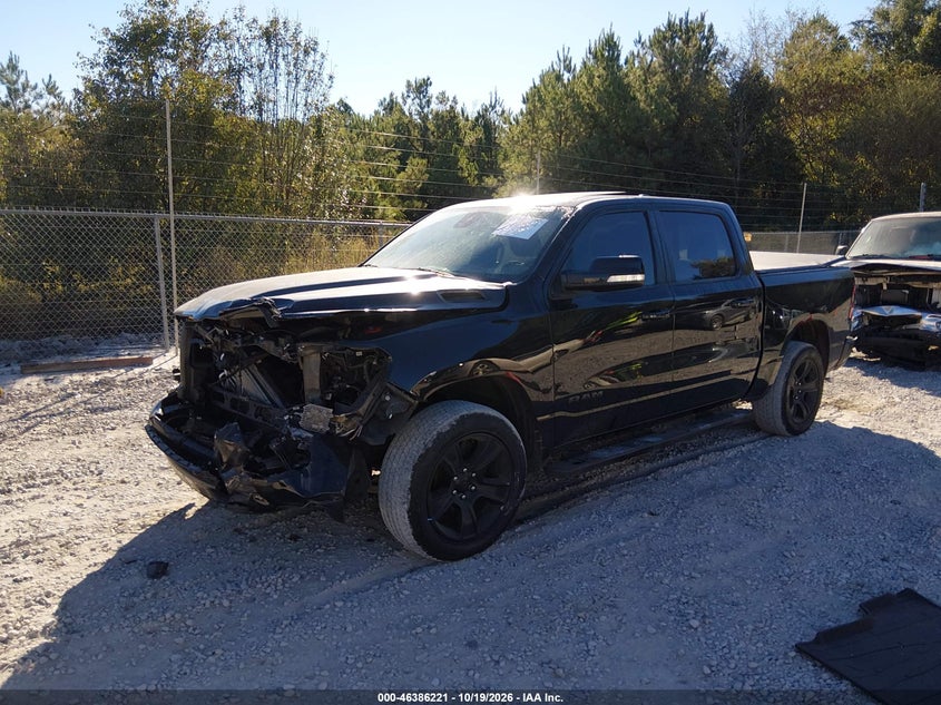 Vin: 1c6srfft9ln381266, lot: 46886568, ram 1500 big horn  4x4 5'7 box 20202