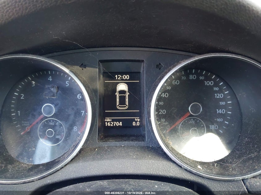 VOLKSWAGEN GTI 2011 VIN WVWHD7AJ4BW326309