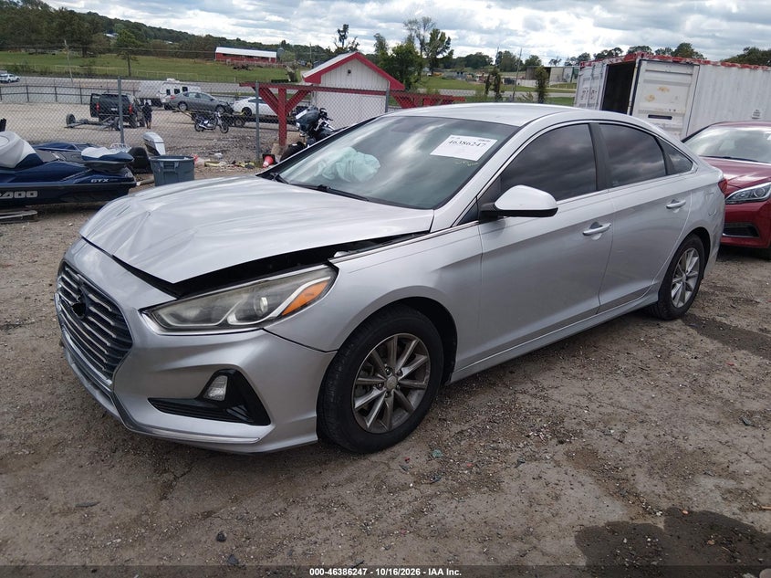 Vin: 5npe24af3jh618377, lot: 46886594, hyundai sonata se 20182