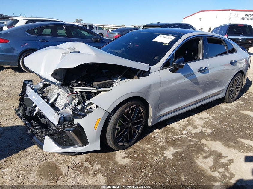 Vin: knag44j88t5399601, lot: 46886596, kia k5 gt 20262